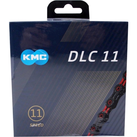 KMC DLC 11 zwart/rood 11 speed ketting