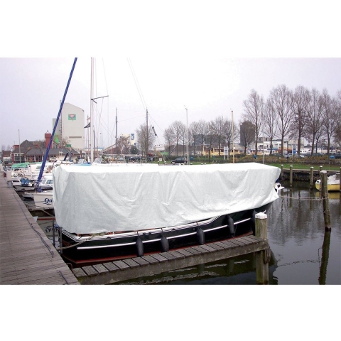Talamex Dekkleed 6x8m 250g/m2 met messing ogen