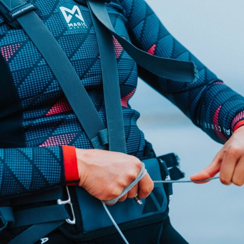 Magic Marine Aurelian Harness trapezebroek zwart, XL