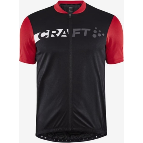 Craft Core Endurance Logo fietsshirt korte mouwen zwart/rood heren, M