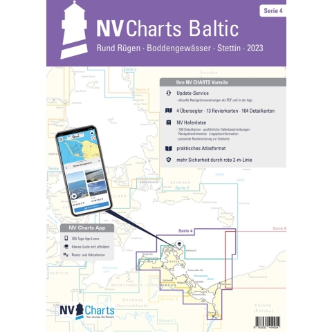 NV Atlas Serie 4 Rund Rügen - Boddengewässer - Stettin