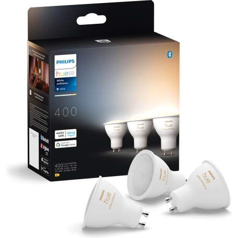 Philips Hue White Ambiance GU10 3-pack