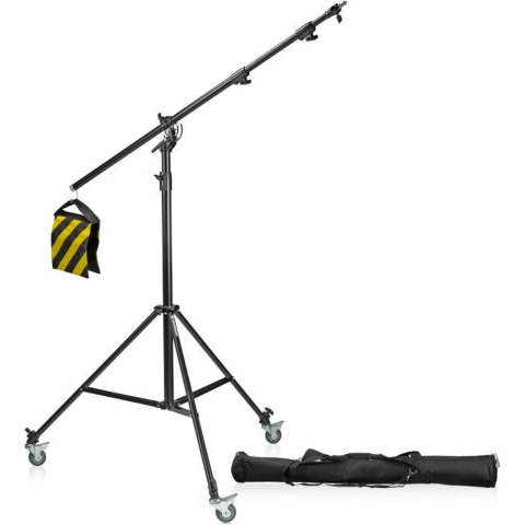 BRESSER BR-LB300 Lampstatief met boomarm + wielen