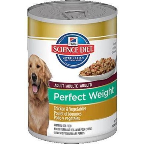 Science Plan Adult Perfect Weight - Kip & Groenten - 12 x 363 gram