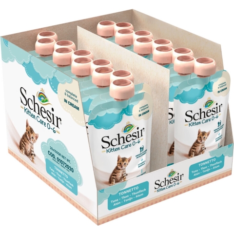 Schesir Kitten Pouch Cream - Tonijn - 20 x 150 g