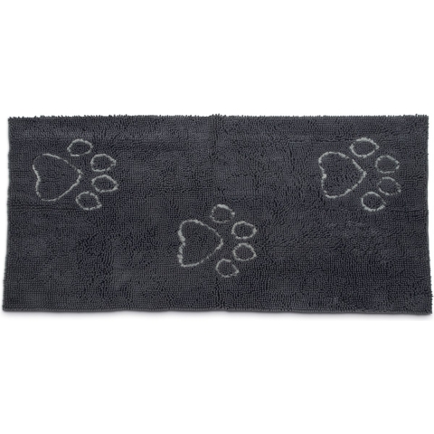 Dirty Dog Droogmatloper - Hond - Grijs - 152x76 cm