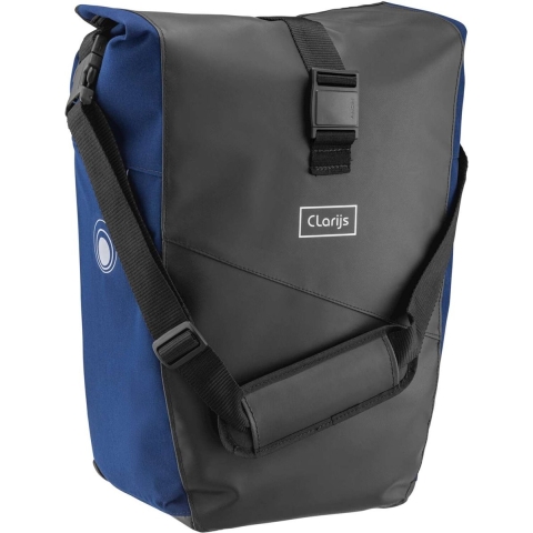 Enkele Fietstas Solobag 24L zwart-blauw