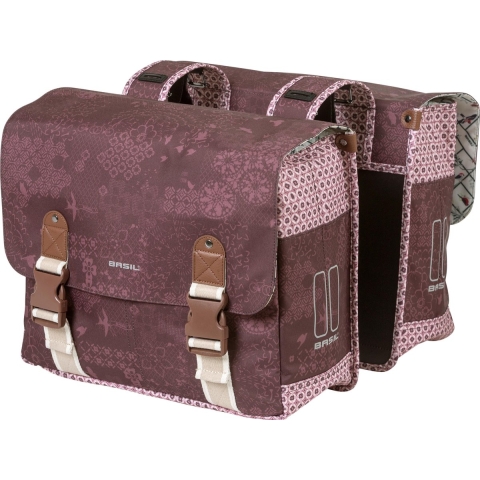 Bohème Dubbele Fietstas Fig Red