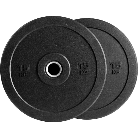 VirtuFit Bumper Plate - Olympische Halterschijf van Rubber - 50 mm - set 2 x 15 kg