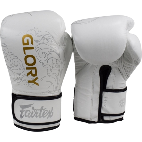 Fairtex Glory Limited Edition 3.0 (Kick)bokshandschoenen - Wit - 16 oz