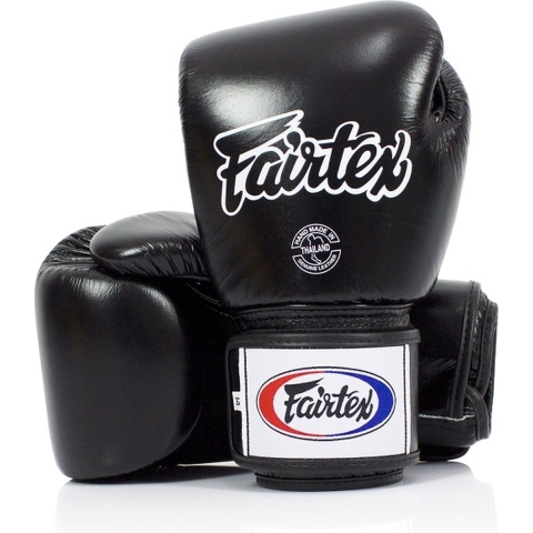 Fairtex Tight Fit (Kick)bokshandschoenen - Zwart - 16 oz