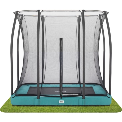Salta - Comfort Edition Ground Trampoline met Veiligheidsnet - 153 x 214 cm - Groen
