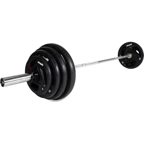 VirtuFit Olympische Rubberen Halterset - 120 kg
