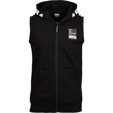 Gorilla Wear Milwaukee S/L Zipped Hoodie - Zwart - L