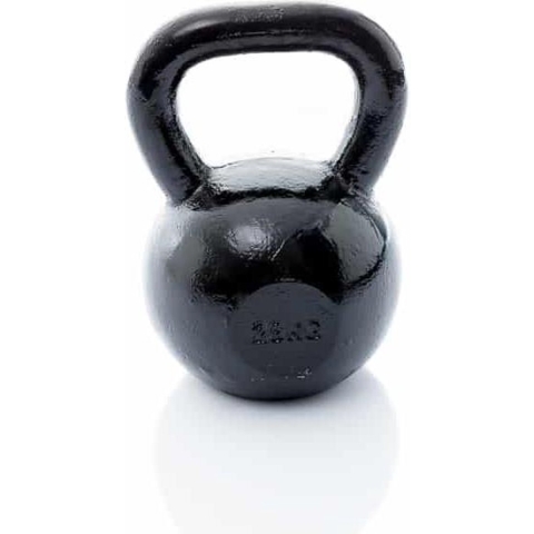 Muscle Power Gietijzeren Kettlebell - Zwart - 28 kg