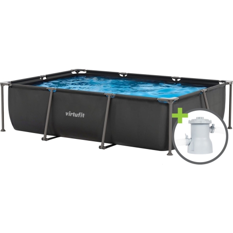 VirtuFit Rechthoekig Zwembad - 300 x 210 cm - Inclusief Filterpomp