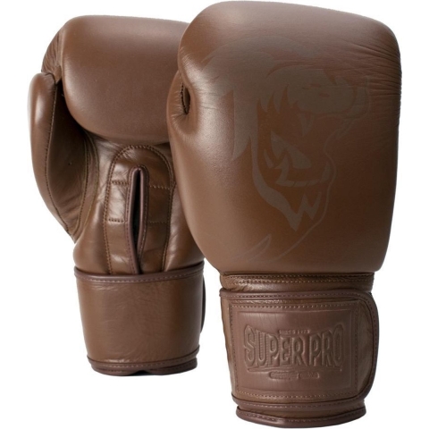 Super Pro Combat Gear Legend SE Lederen (Kick)Bokshandschoenen - Bruin - 18 oz