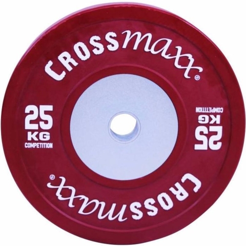 Lifemaxx Crossmaxx Competition Bumper Plate - Halterschijf -  50 mm - 25 kg