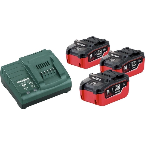 Metabo 685074000 18V LiHD Accu Starterset (3x 5.5Ah) + Lader
