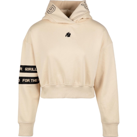 Gorilla Wear Tracey Cropped Hoodie - Beige - L