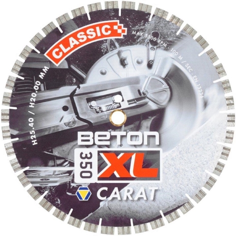 Carat CSCXL35042 Diamantzaagblad - 350 X 25,40/20,00mm - Beton
