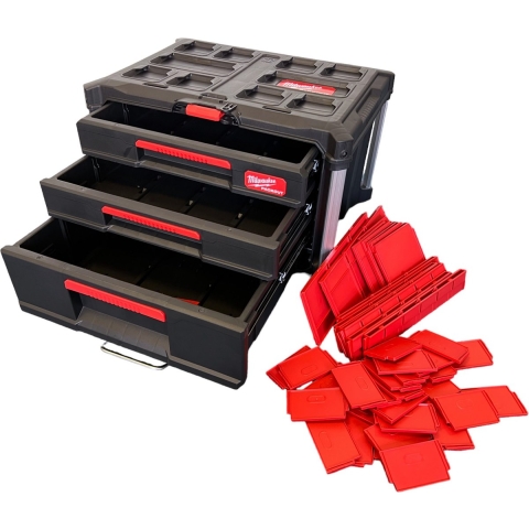 Milwaukee 4932493190 Packout Gereedschapskoffer 2+1 Lades