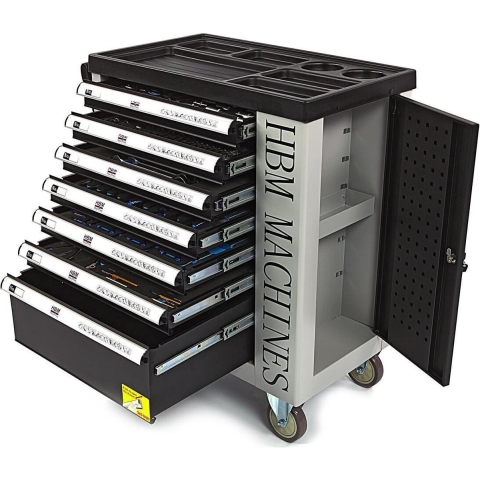 Gereedschapswagen 245-delig PREMIUM (CARBON inlay)
