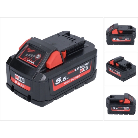 Milwaukee M18 HB5.5 18V Li-Ion High Output Accu - 5.5Ah