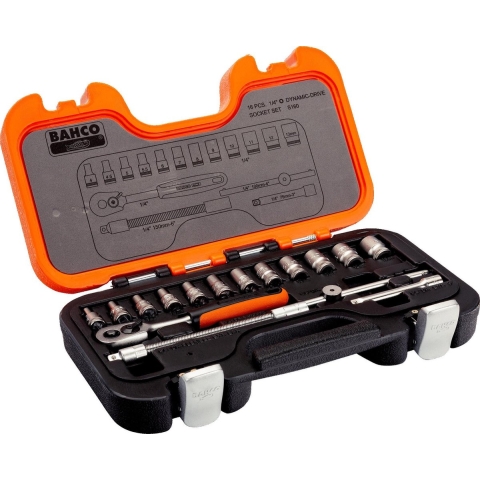 Bahco S160 16-delige Dopsleutelset - 1/4''