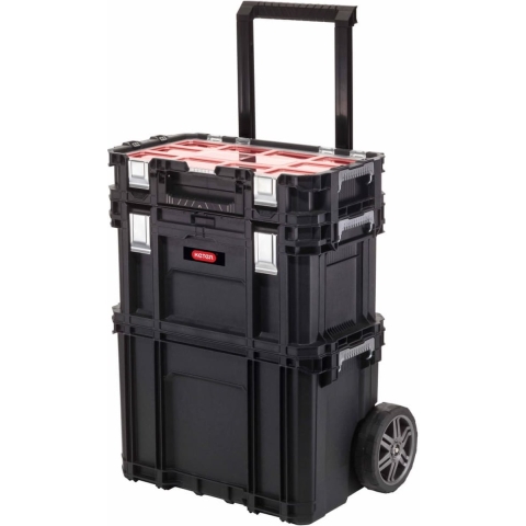 Keter 238273 Connect Mobiele Gereedschapskist Set - 3-delig - Zwart