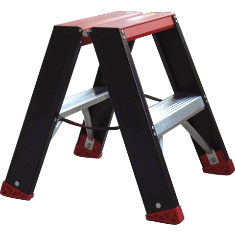 Altrex Taurus TDO 2 Dubbele Trap - Aluminium Met Coating - 2 X 2 Treden - Max. Werkhoogte 2.45 M.