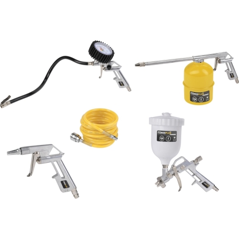 Powerplus POWAIR0020 5-delige Pneumatische Gereedschapsset