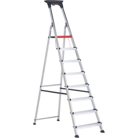Altrex Double Decker Huishoudtrap - Aluminium - 8 Treden - Max. Werkhoogte 3.70 M.