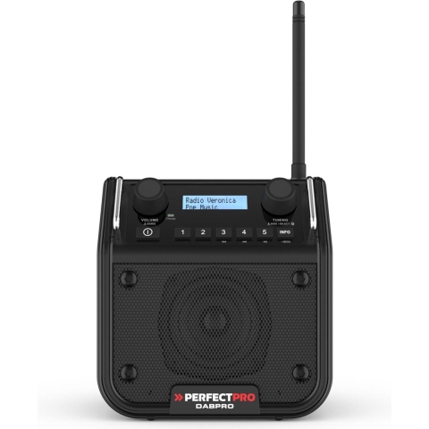 PerfectPro DABPRO DPR2-18V Power For All Bouwradio Body - FM RDS - DAB+ - Bluetooth - Powered By Bosch