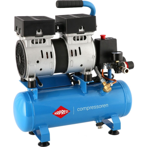 Airpress L 6-105 Silent Compressor - Olievrij - 6L - 8 Bar