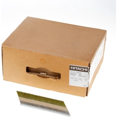 HiKOKI 753616 Spijkers - D-kop - 34° - Geringd - Electro Gegalvaniseerd - 3,1 X 90mm(2500st)