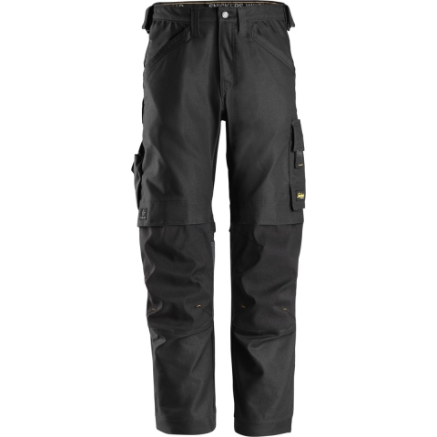 Snickers 6324 AW Werkbroek Canvas+ Stretch - Zwart - Maat 046