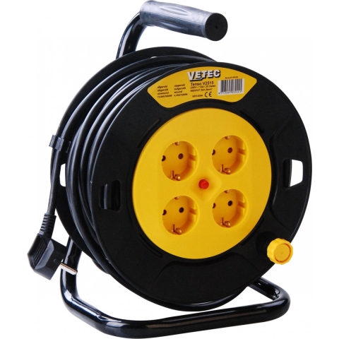 Vetec 47.410.25 Kabelhaspel - 25m - H05VV-F - 3 G 1.5 Mm²