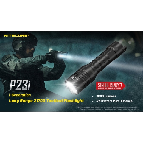 Nitecore P23i Zaklamp - 3000Lm - Oplaadbaar