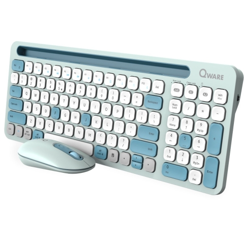 Qware Florence Draadloze Muis & Toetsenbord - Groen