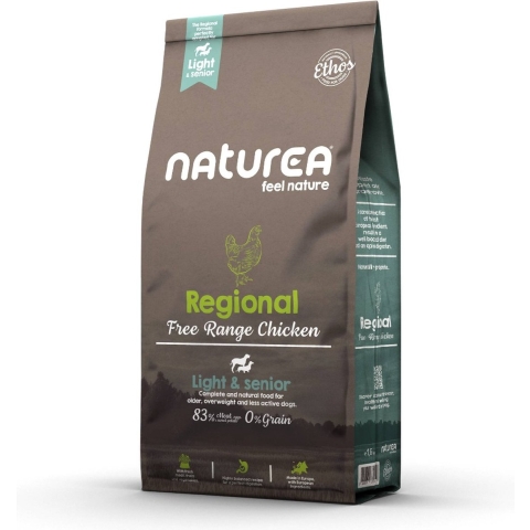 Naturea Grainfree Dog Ethos Regional Free Range Chicken Light&Senior 10 kg
