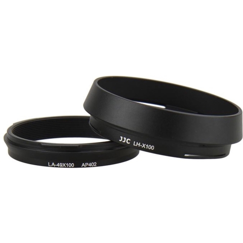 JJC LH-JX100 Fuji Lens Hood Zwart