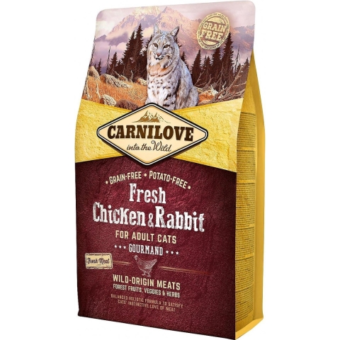 Carnilove Cat Grain Free Fresh Chicken&Rabbit 6 kg