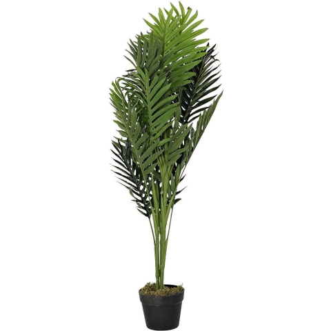 Kunstplant Tropische Palm in bloempot - Groen - 40 x 100 cm -