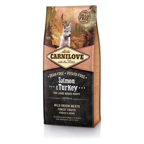Carnilove Grain Free Salmon&Turkey Puppy Large Breed 12 kg
