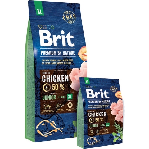 Brit Premium by Nature hondenvoer Junior XL 15 kg