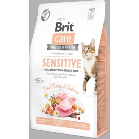 Brit Care Cat Grainfree Adult Sensitive Fresh Turkey&Salmon 7 kg