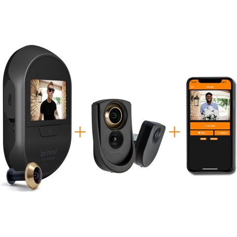 Brinno DUO Smart Home Camera 12 mm, wireless, 8GB SD included, w/ MAS200D