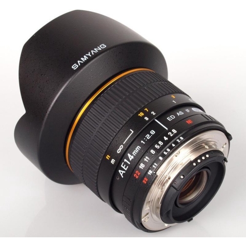 Samyang 14mm F2.8 ED AS IF UMC Nikon F (FX) AE
