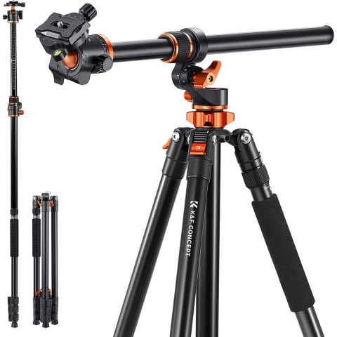 K&F Concept Statief T254A7+BH-28L | Aluminium